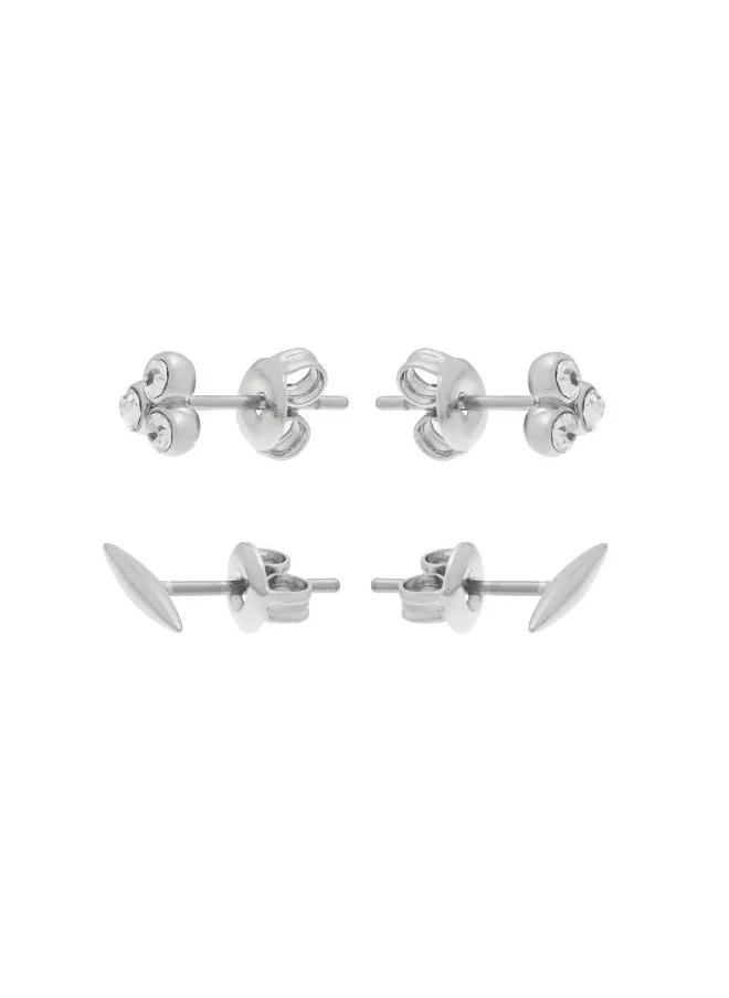 ريس Mira: Micro Crystal Cluster & Bar Earrings Set