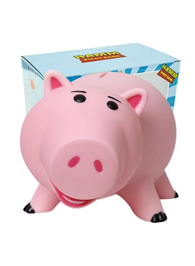 PHOCAS Hamm Piggy Bank Unbreakable Cute Pink Pig Money Bank Plastic Saving Coin Bank for Kids Christmas Birthday Gift - Image 1