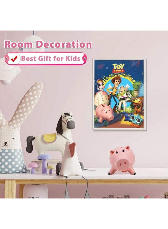 PHOCAS Hamm Piggy Bank Unbreakable Cute Pink Pig Money Bank Plastic Saving Coin Bank for Kids Christmas Birthday Gift - Image 5