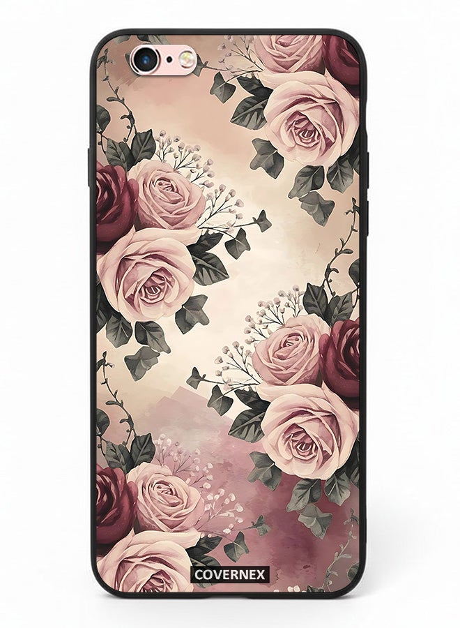Covernex Apple iPhone 6s Protective Case Cover Printed Featuring Vintage Victorian Rose Bouquet - Image 2