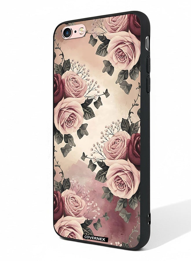 Covernex Apple iPhone 6s Protective Case Cover Printed Featuring Vintage Victorian Rose Bouquet - Image 1