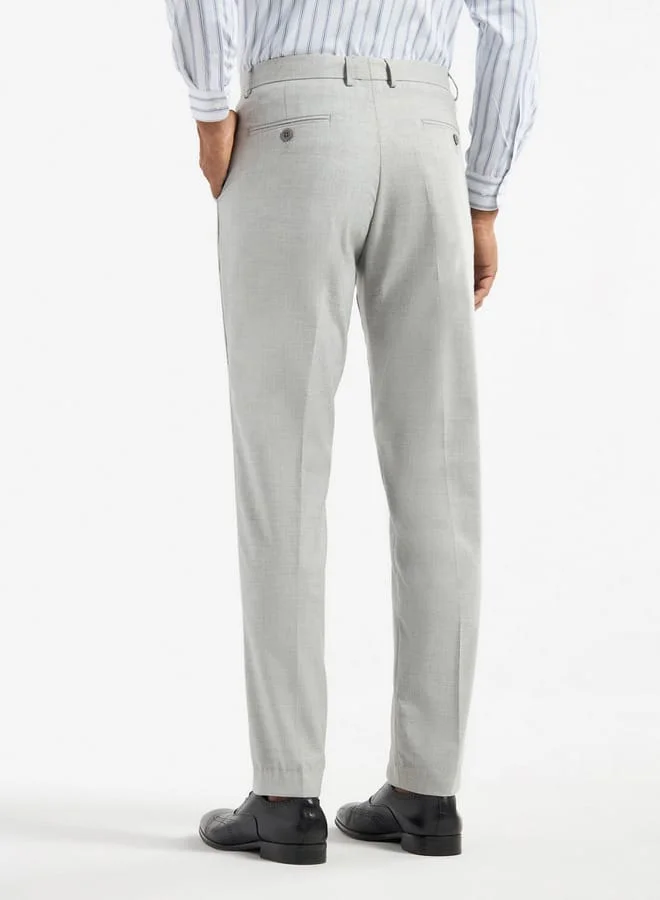 Splash FAV Solid Regular Fit Trousers with Flexi Waist and Pockets