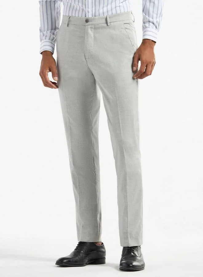 Splash FAV Solid Regular Fit Trousers with Flexi Waist and Pockets