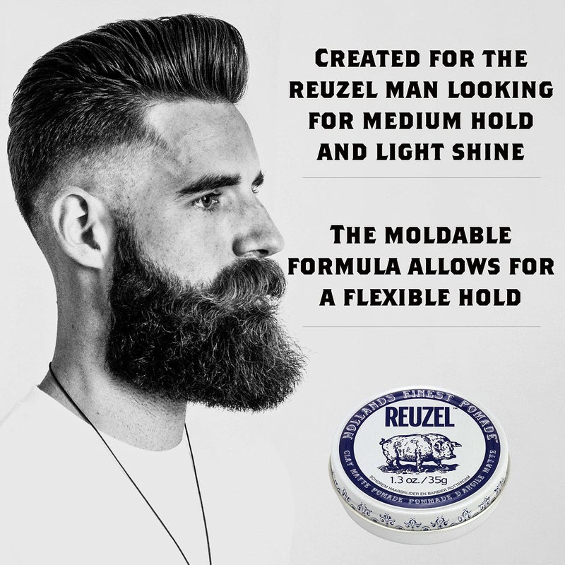 Reuzel REUZEL Clay Matte Pomade, 1.3 Oz - Image 2