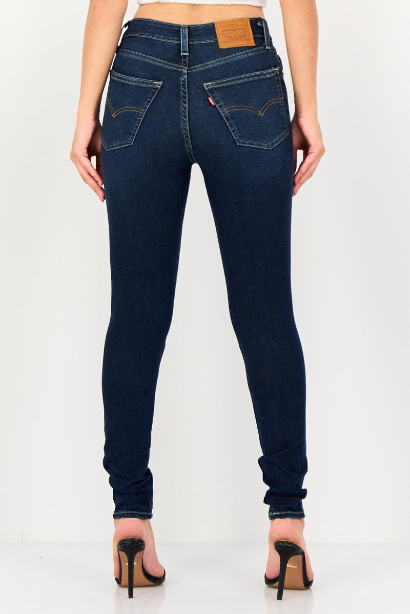 Levi's Women Skinny Fit Washed Stretchable Denim, Blue - Image 4