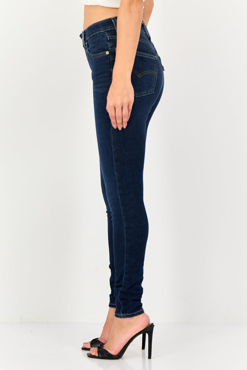 Levi's Women Skinny Fit Washed Stretchable Denim, Blue - Image 2