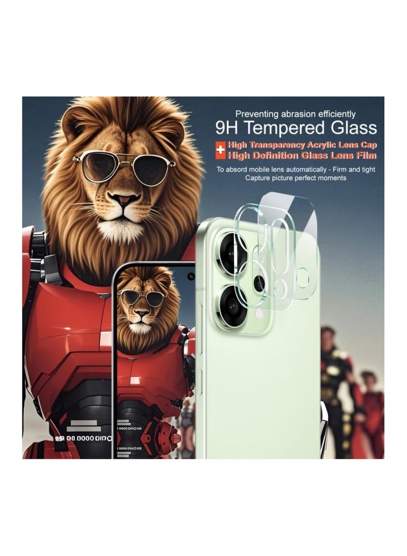 واقي عدسة كاميرا OPPO Reno 14، واقي شاشة من الزجاج المقوى HD [تغطية كاملة] [مضاد للخدش] حماية من السقوط فائق الشفافة/حافظة عدسة رفيعة - شفاف - Image 4