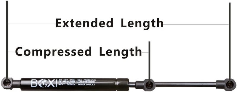 BOXI Qty(2) 4057 Universal Gas Charged Lift Supports Struts - 10 Inch Extended Length - Image 3