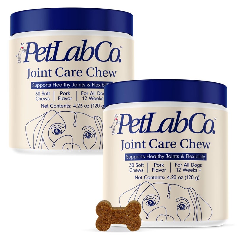 PetLab Co. Joint Care Chews - High Levels of Glucosamine for Dogs, Green Lipped Mussels, Omega 3 and Turmeric - Hip and Joint Supplement to Actively Support Mobility - Packaging May Vary - (2-Pack) - Image 1