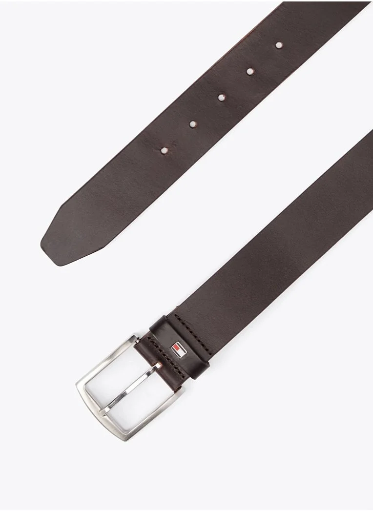 TOMMY HILFIGER Logo Denton Flag Leather Belt