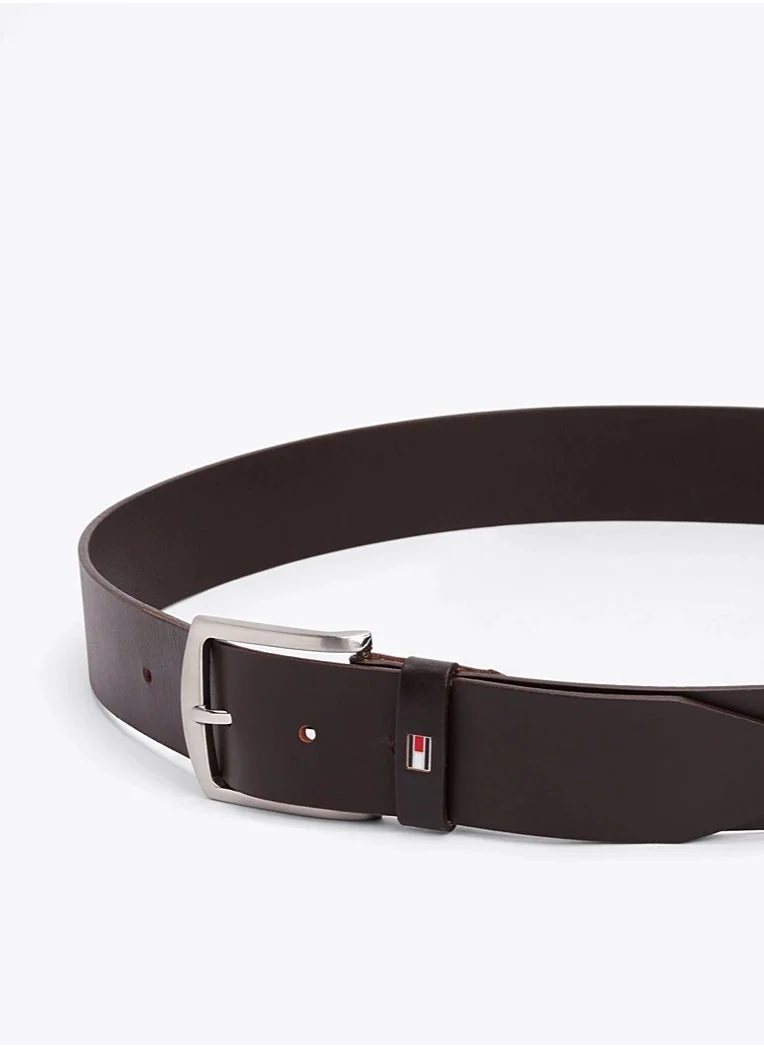 TOMMY HILFIGER Logo Denton Flag Leather Belt