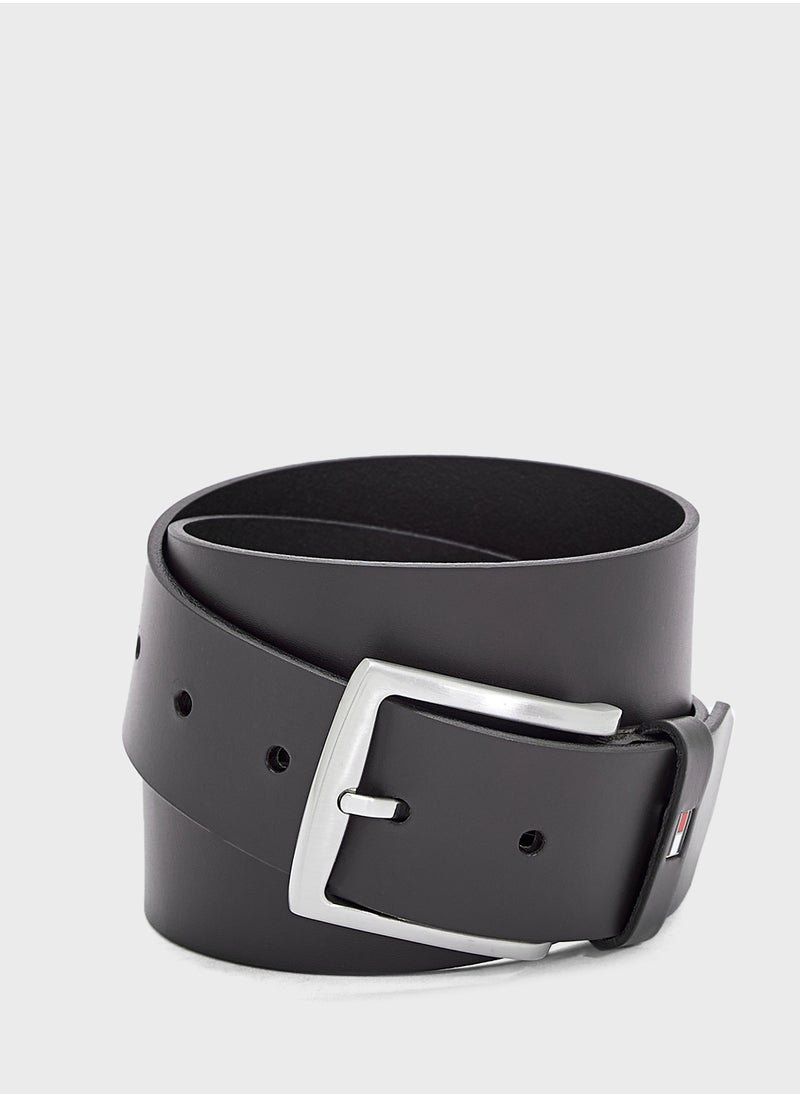 TOMMY HILFIGER Logo Denton Flag Leather Belt  - Image 1
