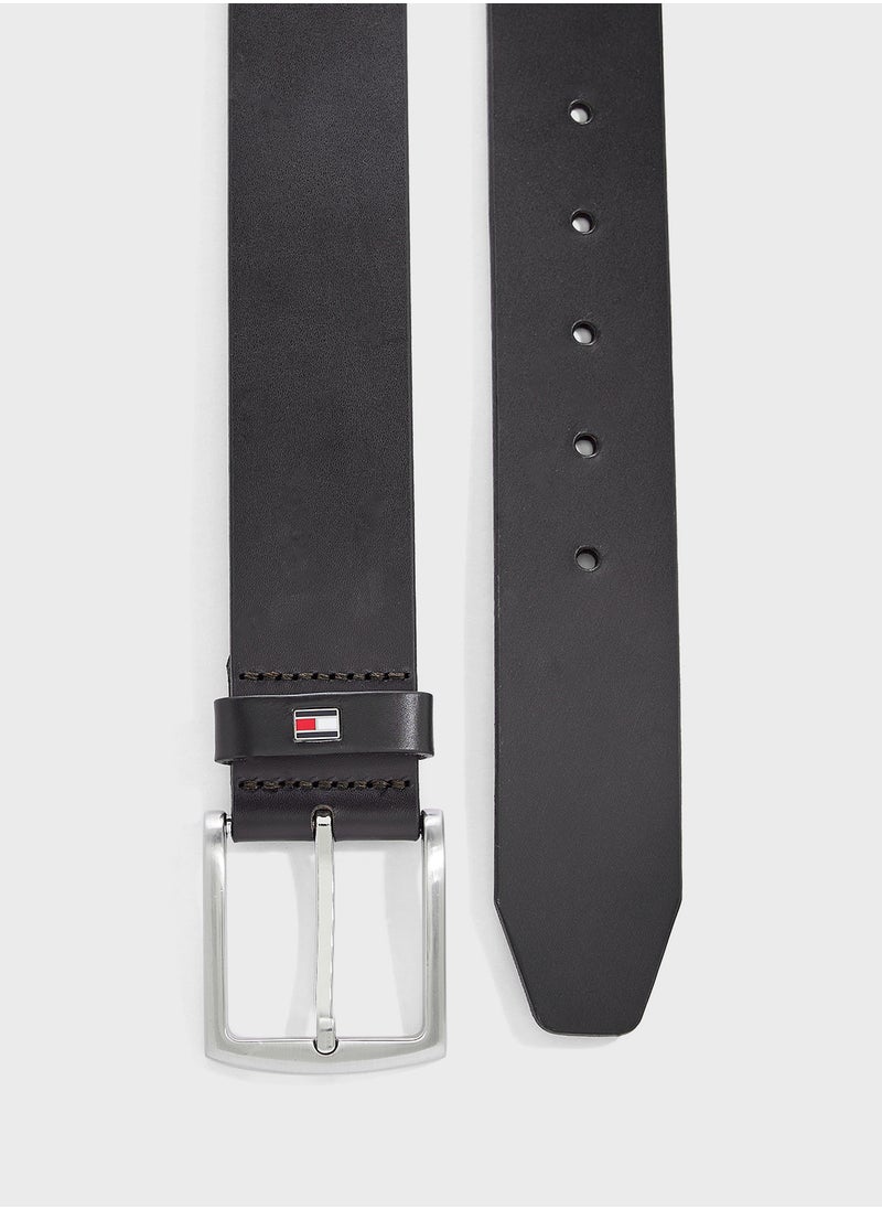 TOMMY HILFIGER Logo Denton Flag Leather Belt  - Image 2