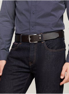 TOMMY HILFIGER Logo Denton Flag Leather Belt  - Image 4