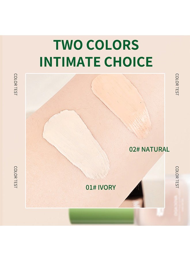 OCHEAL Avocado Moisturizing Liquid Foundation Silky Fit With Skin & Hydratted And Lightweight Concealer Moisturizing,Face24-Hour Hydration 30ml (Ivory)  - Image 5