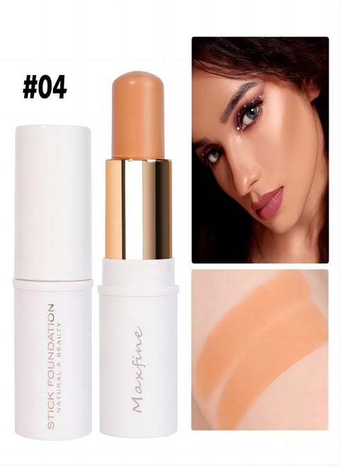 Highlight contour pen, concealer contour pen, concealer contour and highlighter two-in-one, face highlight contour bronzer pen, cream texture (#04)