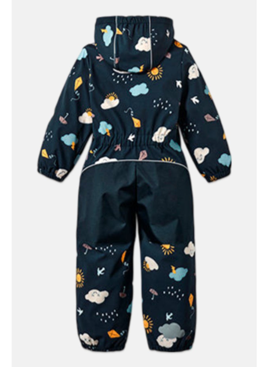 Tchibo - Toddlers Boy Allover Print Softshell Jacket, Navy - Image 1