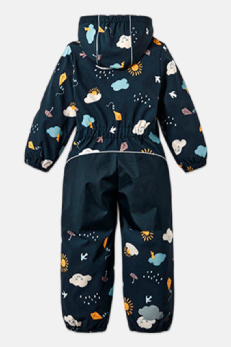 Tchibo جاكيت سافل شيل للأطفال الأولاد بطبعة شاملة، أزرق داكن - Image 3