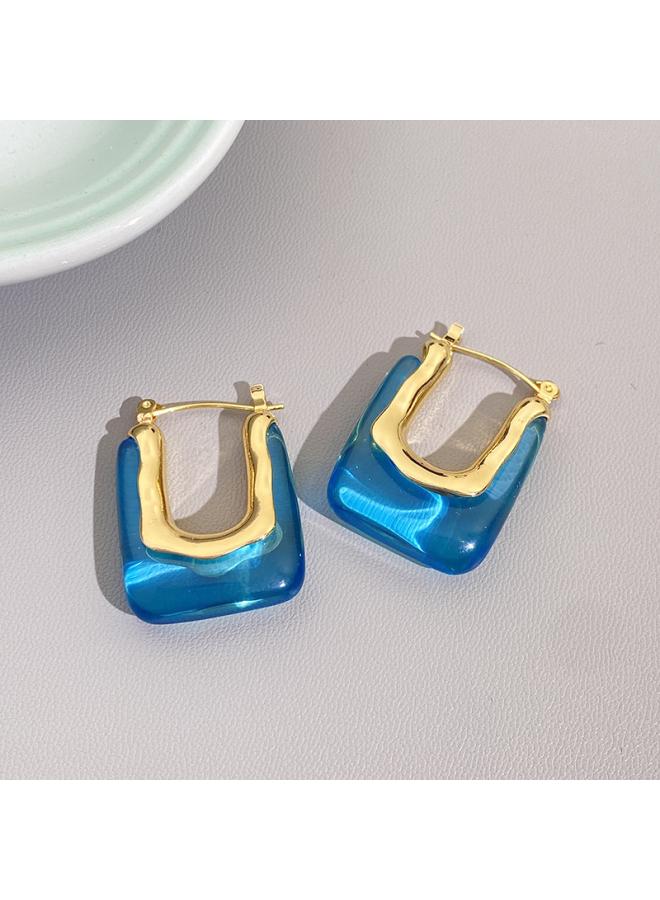 Exaggerated Earrings Middle Ancient Flower Earrings French Fashion Elegant Tassel Earrings Light Luxury Vintage Niche Court Earrings