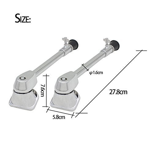 Dilwe Drum Spurs, Adjustable Bass Drum Stand Legs Anti-rust Spurs 1 Pair - Image 3