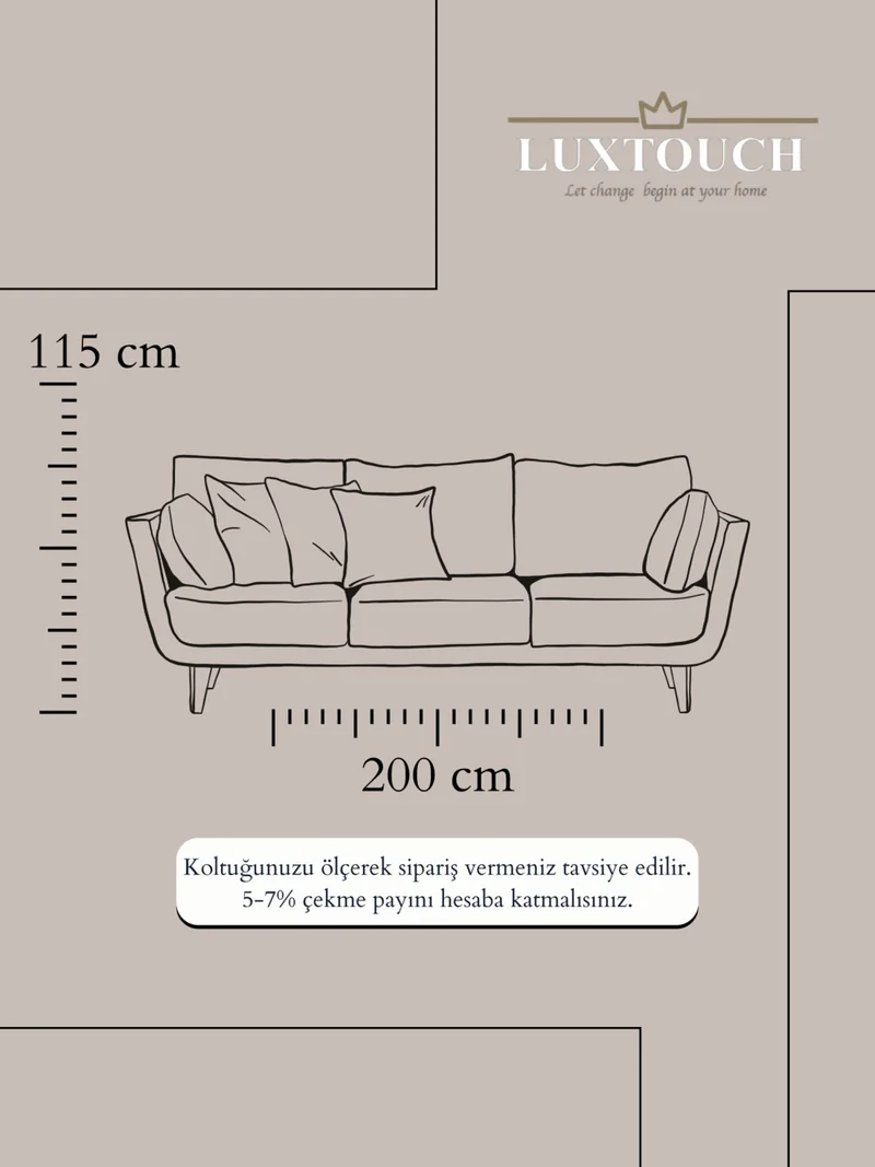 Lux Touch Liva Pompom Coral Sofa Cover 115 x 200 cm Sofa Divan Sofa Bed Armchair Cover Shawl with Tassels