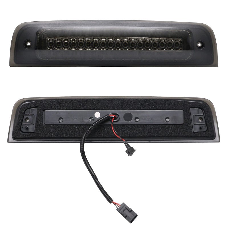 SHINEFIT LED Third 3rd Brake Light Compatible with Ram 1500 2009-2018/ Ram 2500 3500 2010-2018/ Ram 4500 5500 2011-2018, Smoked Lens Rear Center High Mount Stop Brake Light Cargo Lamp - Image 3