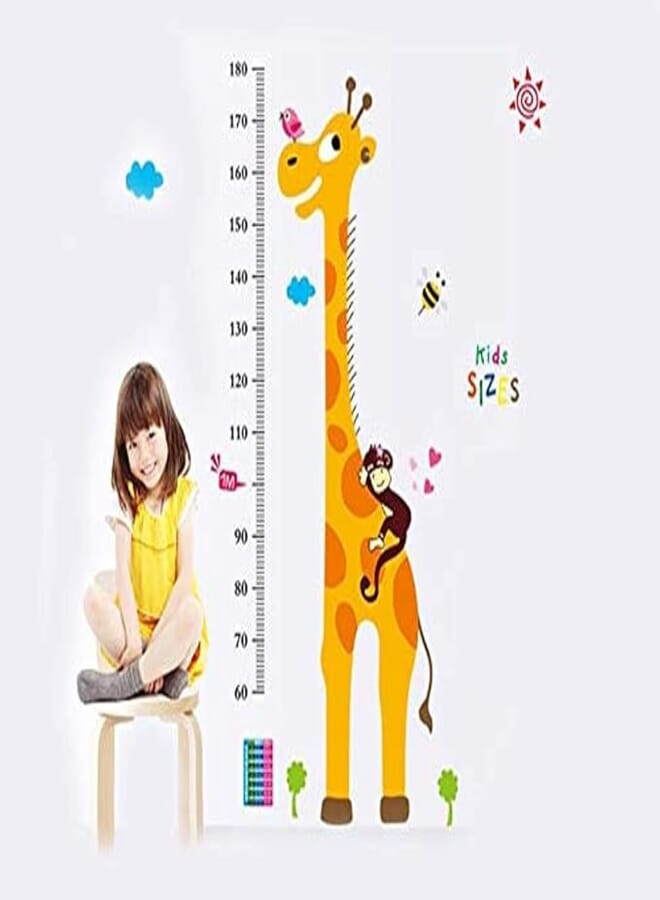 Clover Wall Stickers Home Decor For Living Room Bedroom Kindergarten Decorative Painting Giraffe Height Chart Kids Removable Sticker