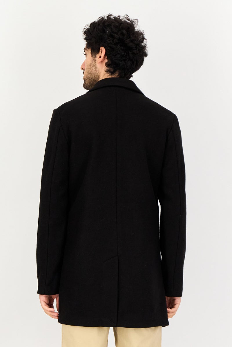 Celio Men Solid Long Sleeve Jacket, Black - Image 2