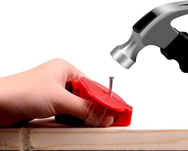 baolaili Nail Holder for Hammering, Plastic Pliers,Finger Protective Nail Guide,Home Tool Auxiliary Pliers,Gadget More Safety for Hammering Screws and Nails Secure Nails Anti-smashing finger Joint Pliers Tool - Image 1