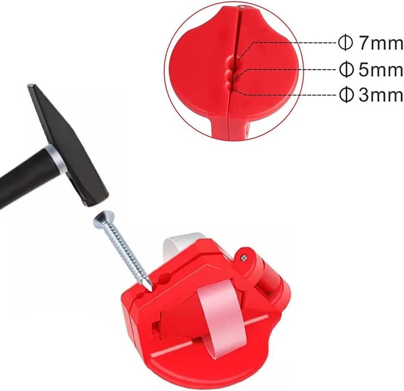 baolaili Nail Holder for Hammering, Plastic Pliers,Finger Protective Nail Guide,Home Tool Auxiliary Pliers,Gadget More Safety for Hammering Screws and Nails Secure Nails Anti-smashing finger Joint Pliers Tool - Image 3