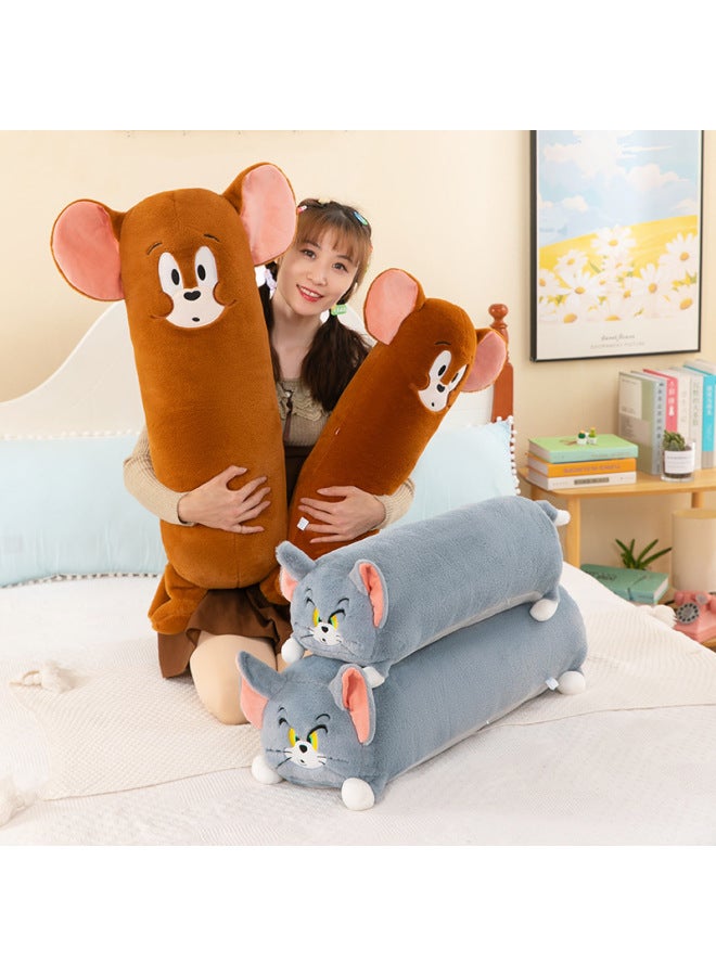 Long Cat And Mouse Tom Jerry Plush Pillow Children Accompany Girl Bed Sleeping Clip Leg Doll-Specifications:65cm-Color:Long Jerry Pillow - Image 4