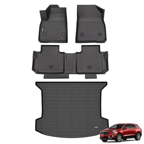 ANBINGO®Floor Mats & Cargo Liner Fit for Cadillac XT5 2017-2025.All Weather Mat for Cadillac XT5 TPE Car Matt Rugs for Cadillac XT5 Rubber Trunk Carpet for Cadillac XT5 Automotive Accessories - Image 1