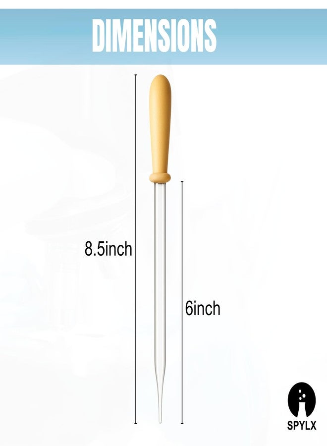SPYLX Glass Dropper 6 Inch with Yellow Rubber Bulb - 3ml Precision Pipette for Lab, Essential Oils, DIY Crafts, Liquid Transfer, Reusable Leak-Proof Design (2) - Image 2