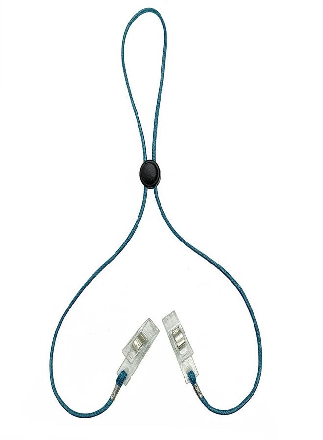 lasenersm 5 Pieces Napkin Clips Bib Holder Clips Napkin Holder Adjustable Napkin Clip Lanyard Neck Strap Chain Napkin Clip Paper Towel Clip Neck Strap Bib Holder Clips(Multicolor) - Image 5