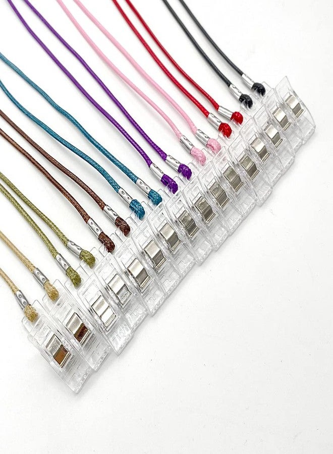 lasenersm 5 Pieces Napkin Clips Bib Holder Clips Napkin Holder Adjustable Napkin Clip Lanyard Neck Strap Chain Napkin Clip Paper Towel Clip Neck Strap Bib Holder Clips(Multicolor) - Image 4