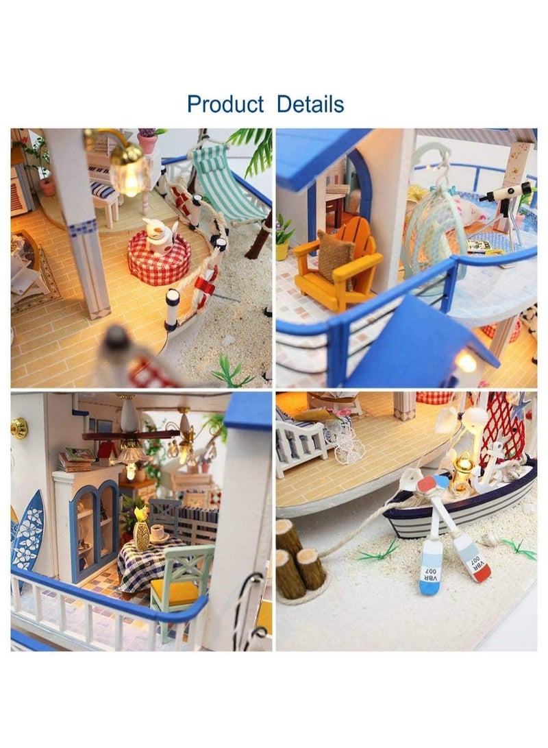 general DIY Doll House Kits, Wooden Miniature Doll House with Furniture and Music, Mini House Building Kits, DIY Mini Kits, Blue Sea Legends, Birthday Gifts - Image 2
