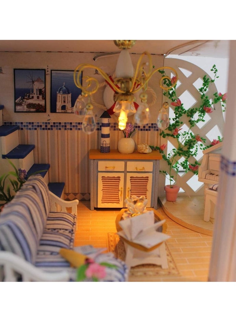 general DIY Doll House Kits, Wooden Miniature Doll House with Furniture and Music, Mini House Building Kits, DIY Mini Kits, Blue Sea Legends, Birthday Gifts - Image 3