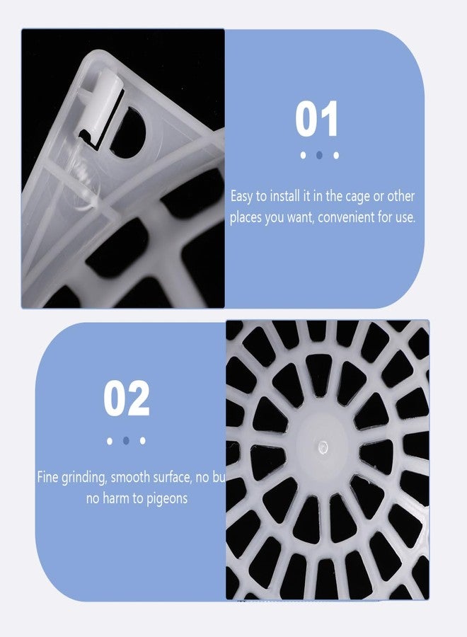 Yardwe Plastic Bird Nest Bowl for Pigeon Breeding Washable Egg Nest with Small Mesh Bottom Stable Egg Holder for Home Pet Shop Zoo Use 9.64 X 9.64 X 1.77 Inches - Image 5