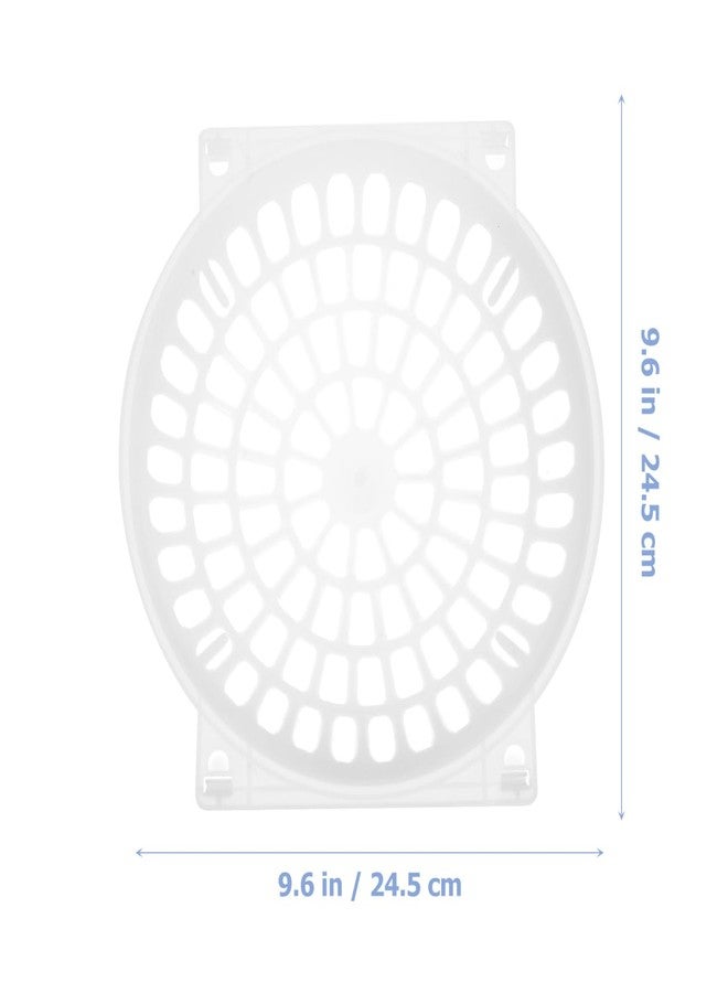 Yardwe Plastic Bird Nest Bowl for Pigeon Breeding Washable Egg Nest with Small Mesh Bottom Stable Egg Holder for Home Pet Shop Zoo Use 9.64 X 9.64 X 1.77 Inches - Image 3