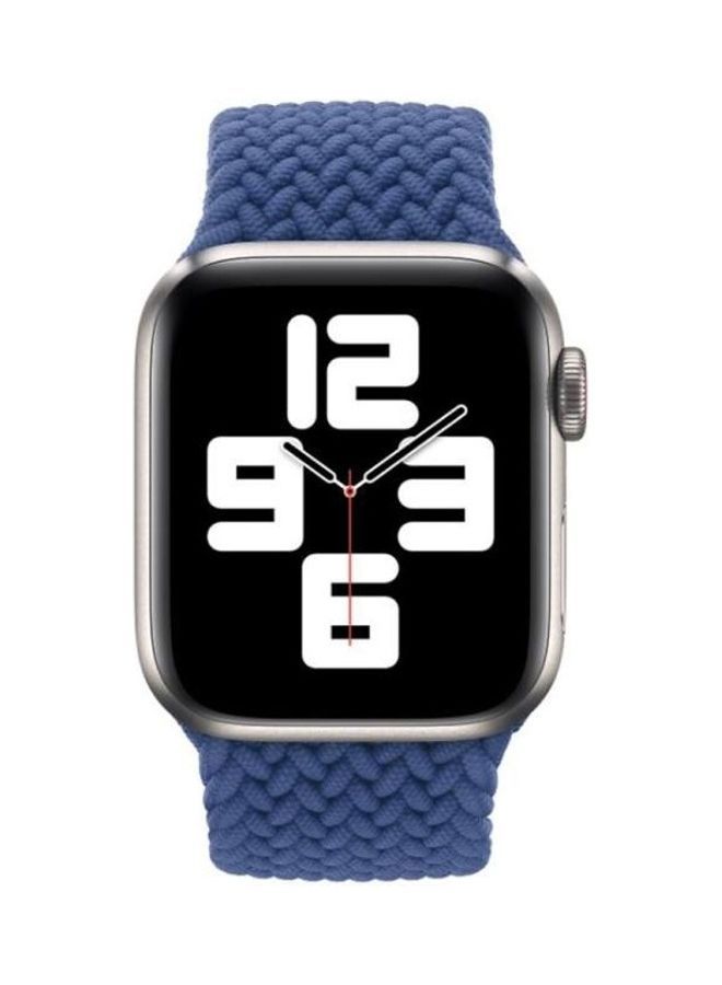 NIBEMINENT Replacement Band For Apple Watch Series 7 45mm/6 & SE 5 4 44mm/3 2 1 42mm Blue - Image 4