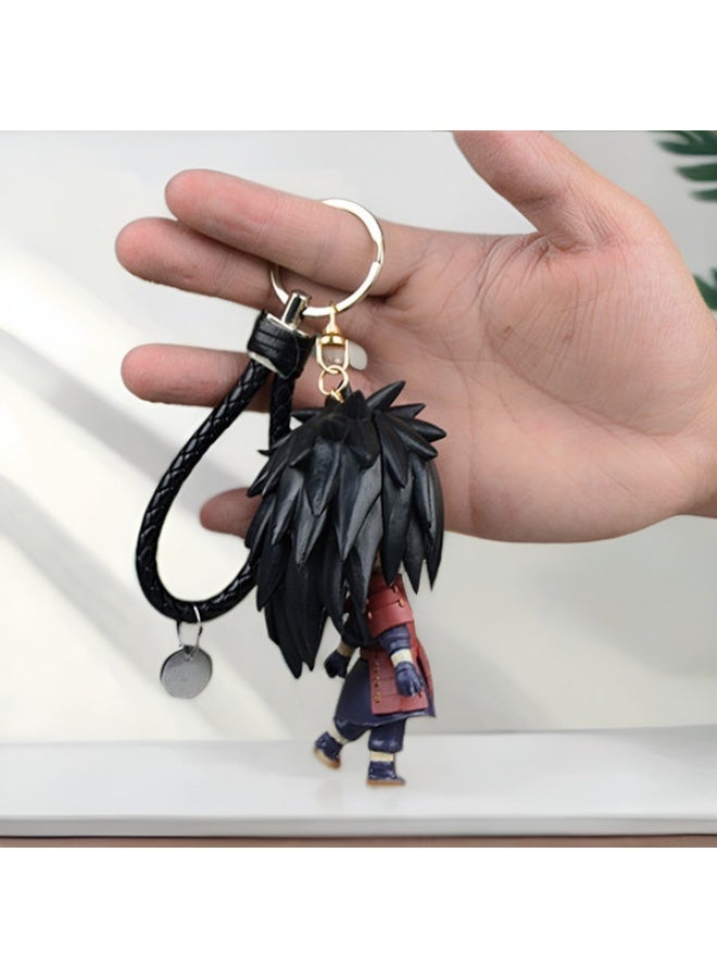 عام ناروتو اوتشيها مادارا يدوية الصنع نموذج الديكور أنيمي سلسلة مفاتيح من الكرتون قلادة مجوهرات - Image 3