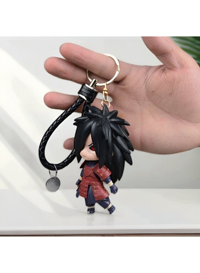 عام ناروتو اوتشيها مادارا يدوية الصنع نموذج الديكور أنيمي سلسلة مفاتيح من الكرتون قلادة مجوهرات - Image 2