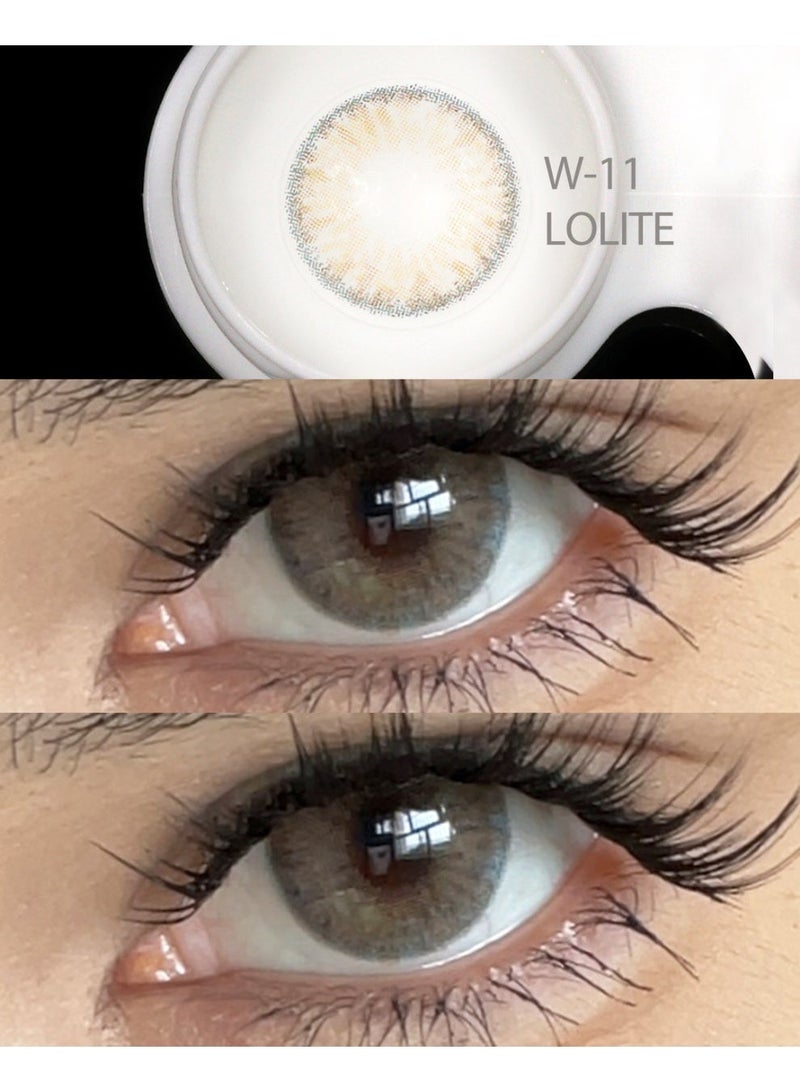 FreshLady Brown Colored Contact Lenses, Yearly Use, Natural Soft Cosmetic Lenses for Makeup, Daily Wear & Party - Image 3