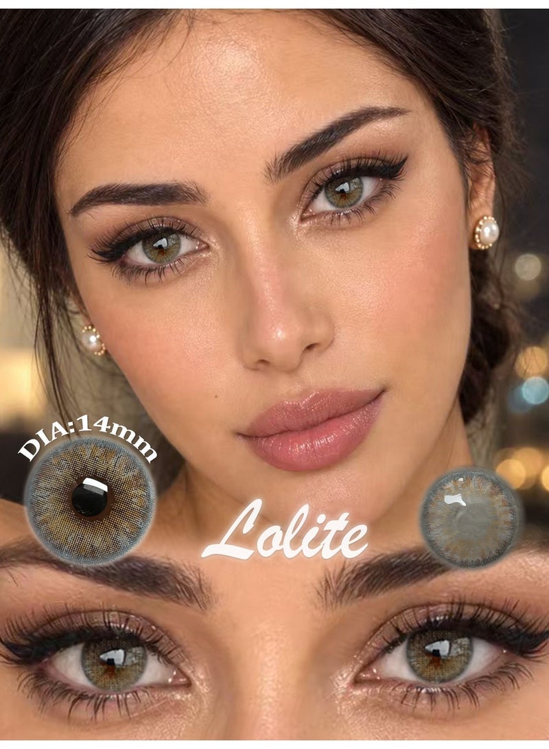 FreshLady Brown Colored Contact Lenses, Yearly Use, Natural Soft Cosmetic Lenses for Makeup, Daily Wear & Party - Image 2