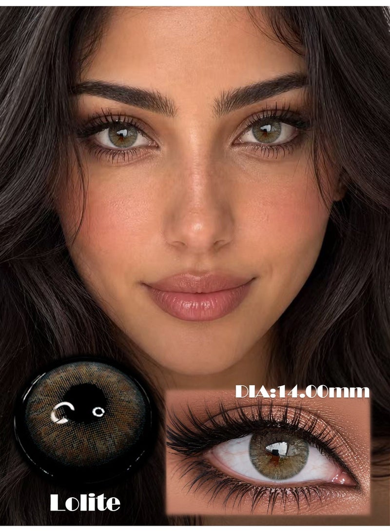 FreshLady Brown Colored Contact Lenses, Yearly Use, Natural Soft Cosmetic Lenses for Makeup, Daily Wear & Party - Image 3