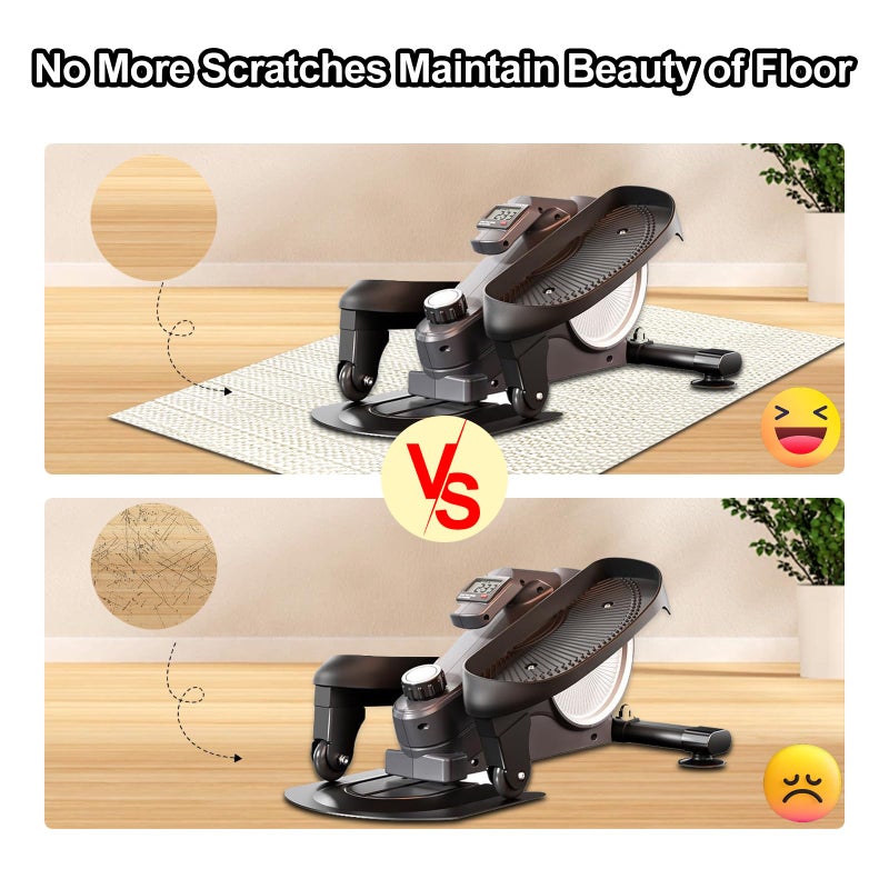 XNBXYS Non-Slip Mat, Perfect for Under Desk Elliptical Peddler Foot & Leg Pedal Trainer for Senior Fitness Home Sport Accessories, Enhanced Stability & Floor Protection - Image 3