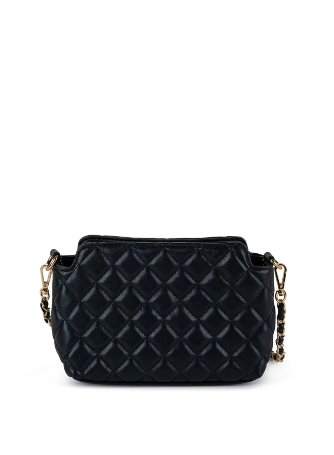 Vincci Women Quilted Shoulder Bag With Chain detail