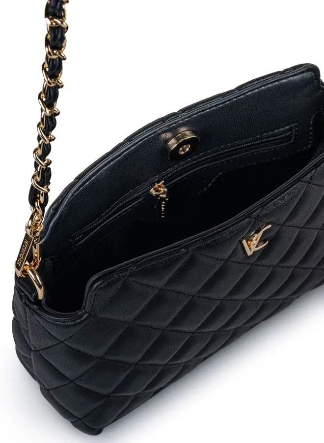 Vincci Women Quilted Shoulder Bag With Chain detail