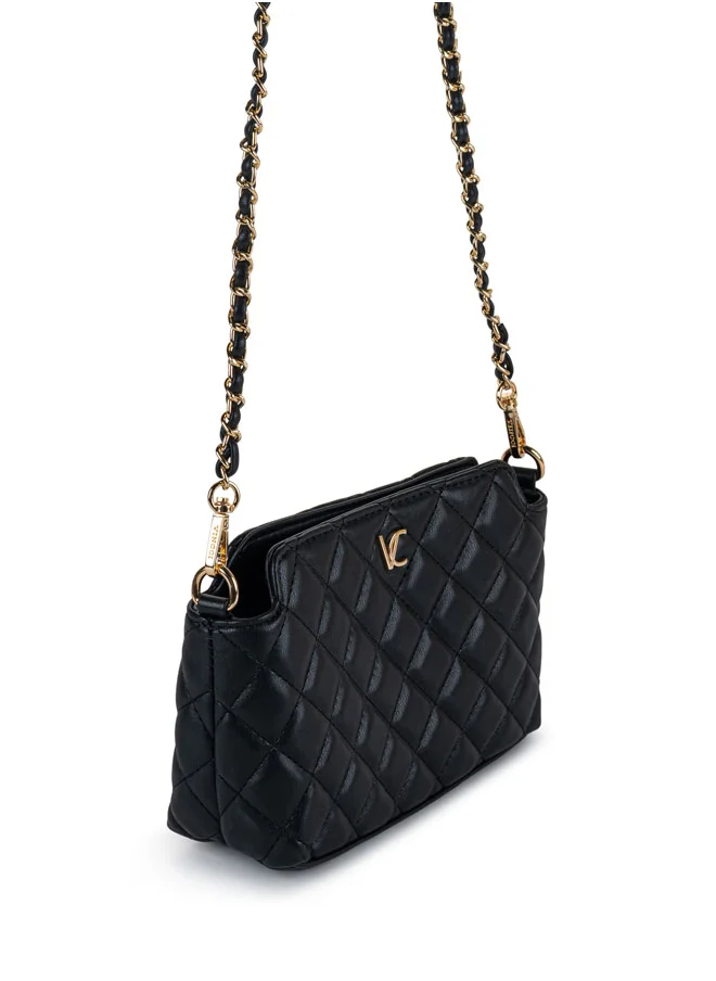 Vincci Women Quilted Shoulder Bag With Chain detail