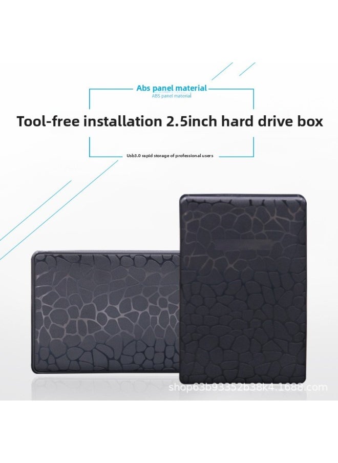 Generic Hard Drive Box Read 2.5inch SATA Solid State Mechanical USB3.0 Mobile External Hard Drive Enclosure Shell-Color:Black  - Image 2